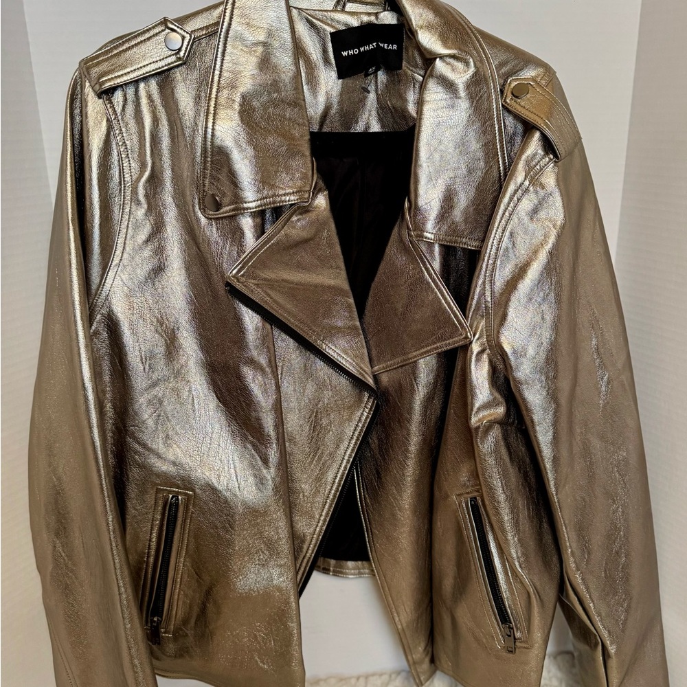 Who What Wear Metallic Jacket